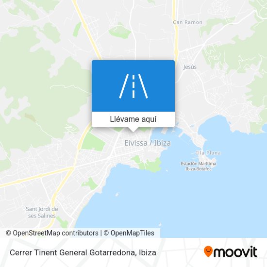 Mapa Cerrer Tinent General Gotarredona