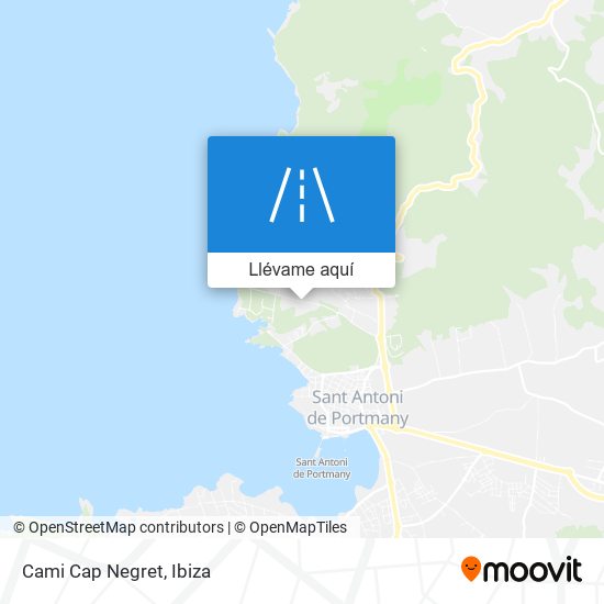 Mapa Cami Cap Negret