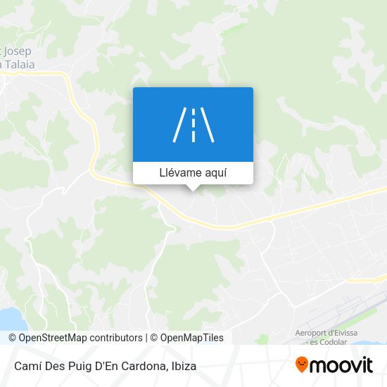Mapa Camí Des Puig D'En Cardona