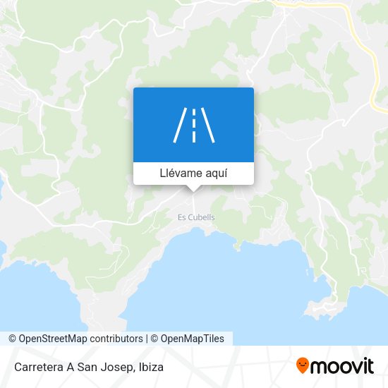 Mapa Carretera A San Josep