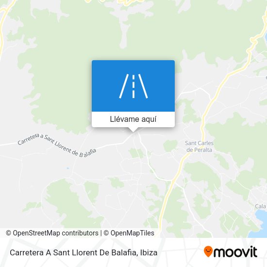 Mapa Carretera A Sant Llorent De Balafia