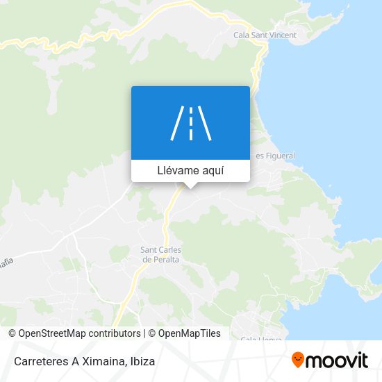 Mapa Carreteres A Ximaina