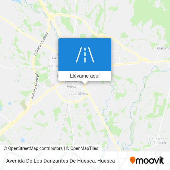 Mapa Avenida De Los Danzantes De Huesca