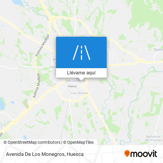 Mapa Avenida De Los Monegros