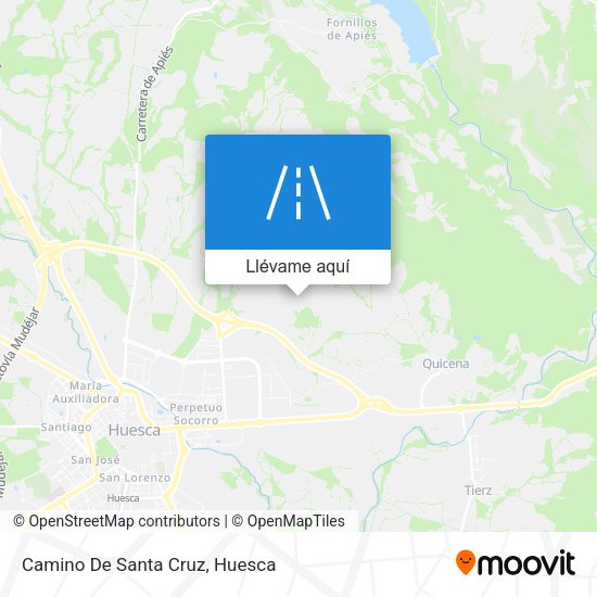 Mapa Camino De Santa Cruz