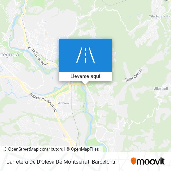 Mapa Carretera De D'Olesa De Montserrat