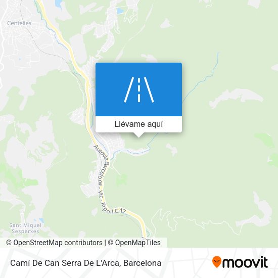 Mapa Camí De Can Serra De L'Arca