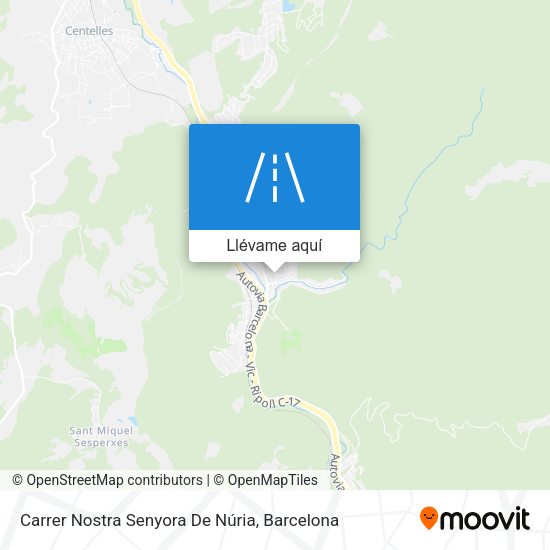 Mapa Carrer Nostra Senyora De Núria