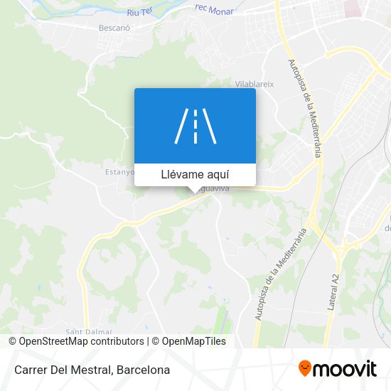 Mapa Carrer Del Mestral