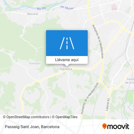 Mapa Passeig Sant Joan