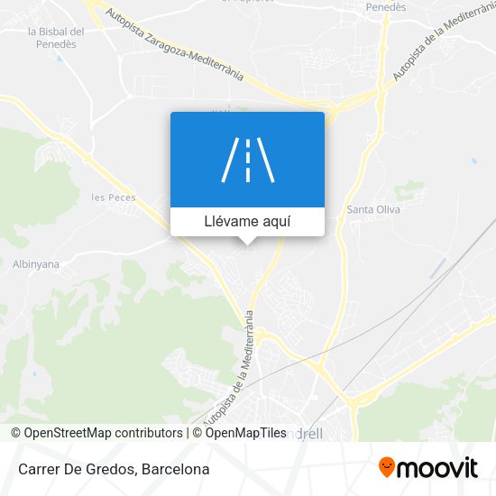 Mapa Carrer De Gredos
