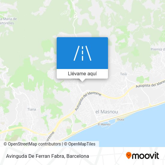 Mapa Avinguda De Ferran Fabra