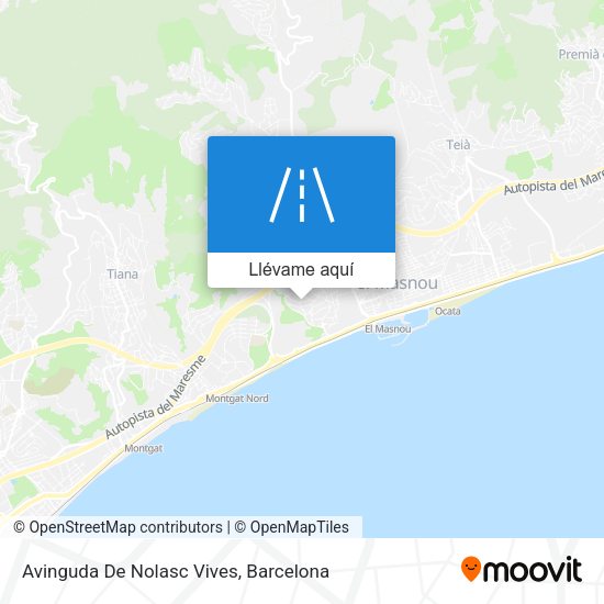 Mapa Avinguda De Nolasc Vives