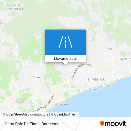 Mapa Camí Baix De Tiana