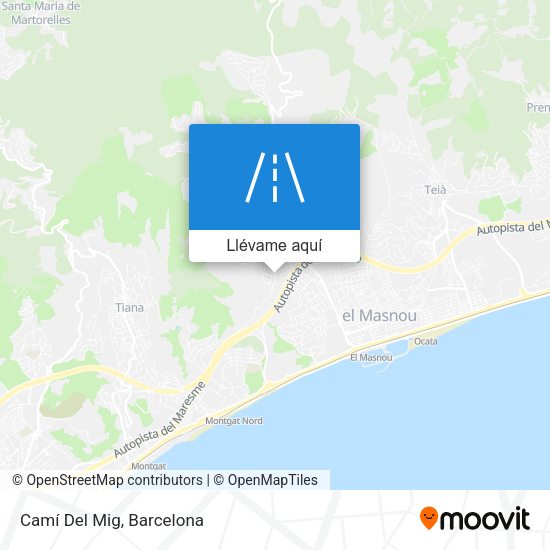 Mapa Camí Del Mig