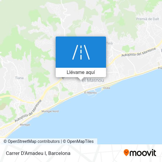 Mapa Carrer D'Amadeu I