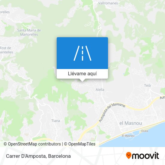 Mapa Carrer D'Amposta