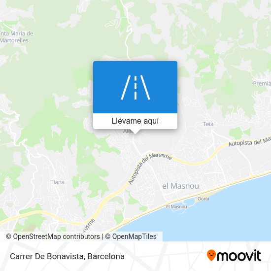 Mapa Carrer De Bonavista