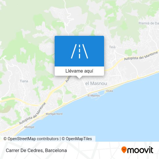 Mapa Carrer De Cedres