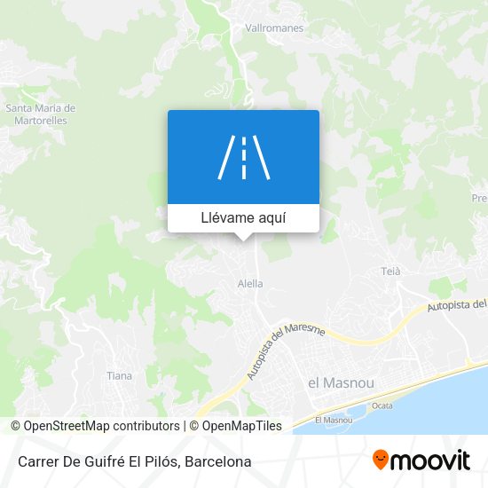 Mapa Carrer De Guifré El Pilós