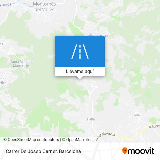 Mapa Carrer De Josep Carner