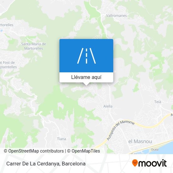 Mapa Carrer De La Cerdanya