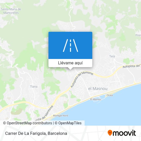 Mapa Carrer De La Farigola