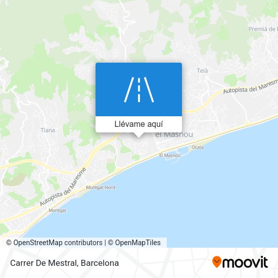 Mapa Carrer De Mestral