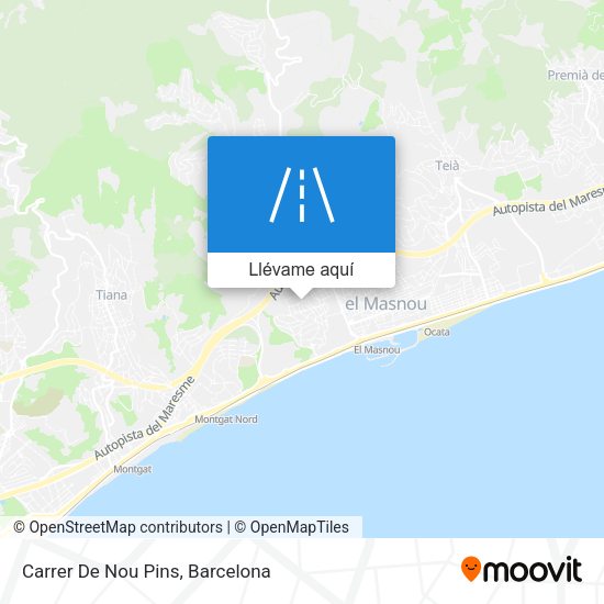 Mapa Carrer De Nou Pins