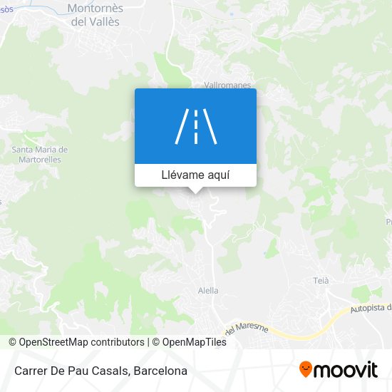 Mapa Carrer De Pau Casals