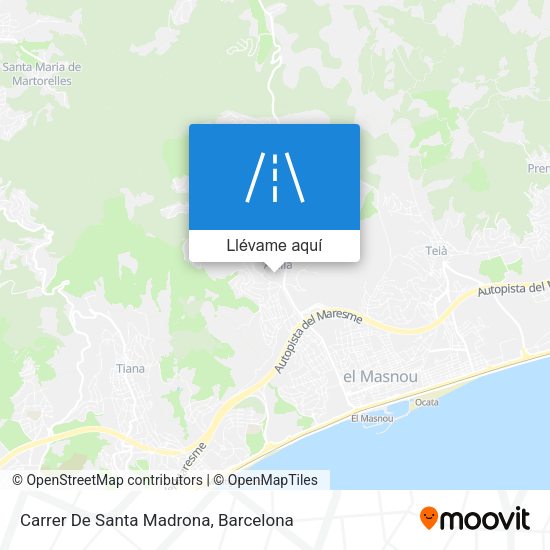 Mapa Carrer De Santa Madrona