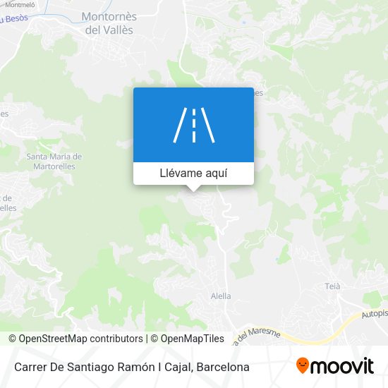 Mapa Carrer De Santiago Ramón I Cajal