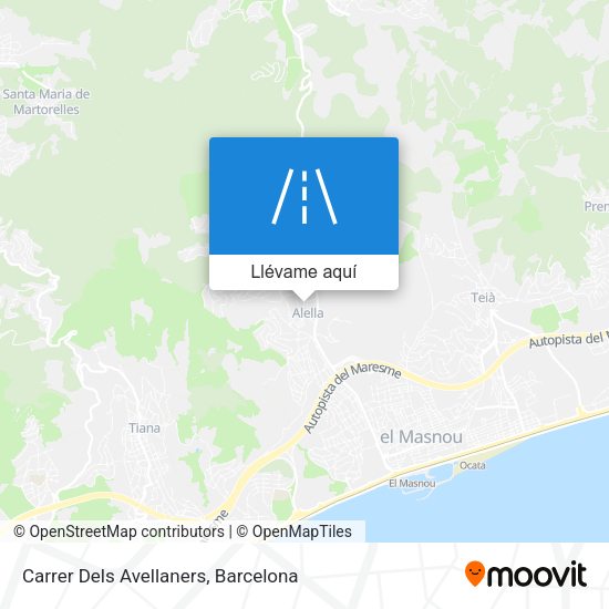 Mapa Carrer Dels Avellaners