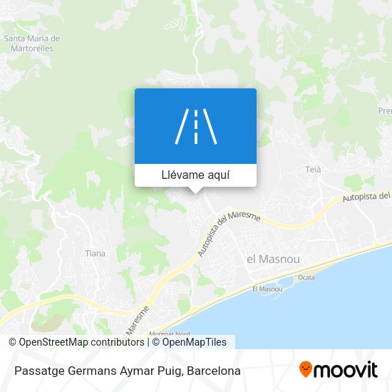Mapa Passatge Germans Aymar Puig