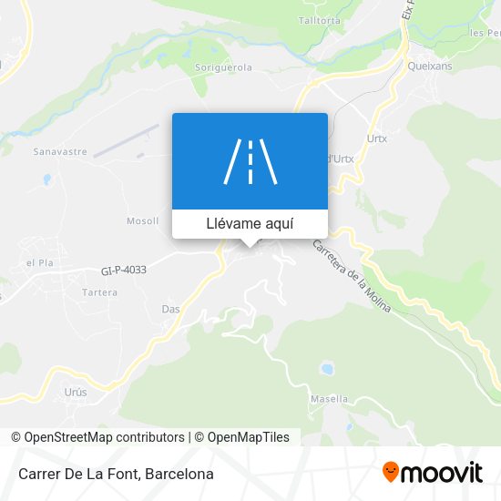Mapa Carrer De La Font