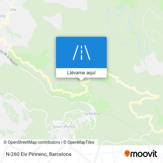 Mapa N-260 Eix Pirinenc