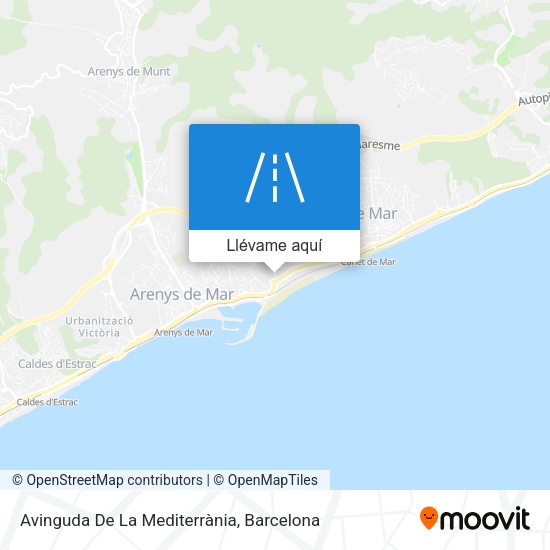 Mapa Avinguda De La Mediterrània