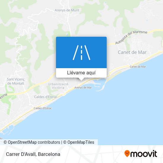 Mapa Carrer D'Avall