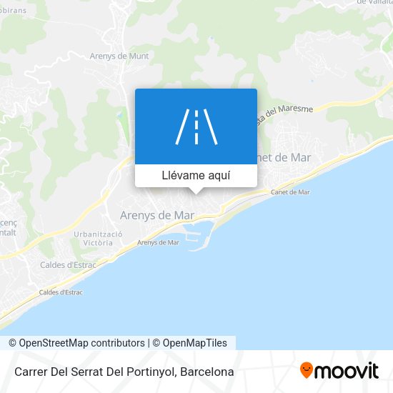 Mapa Carrer Del Serrat Del Portinyol