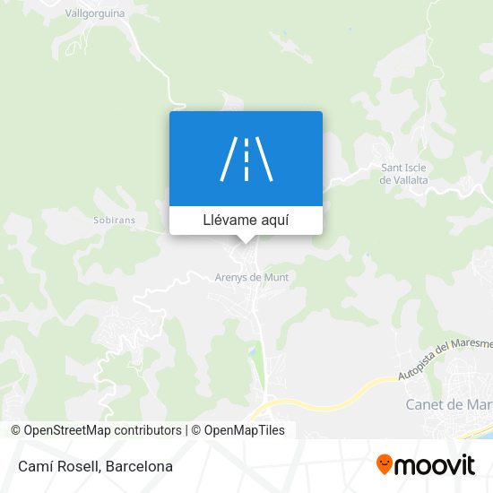 Mapa Camí Rosell