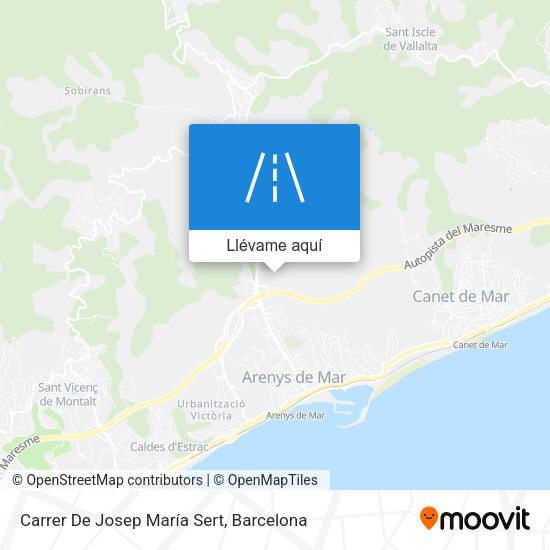 Mapa Carrer De Josep María Sert