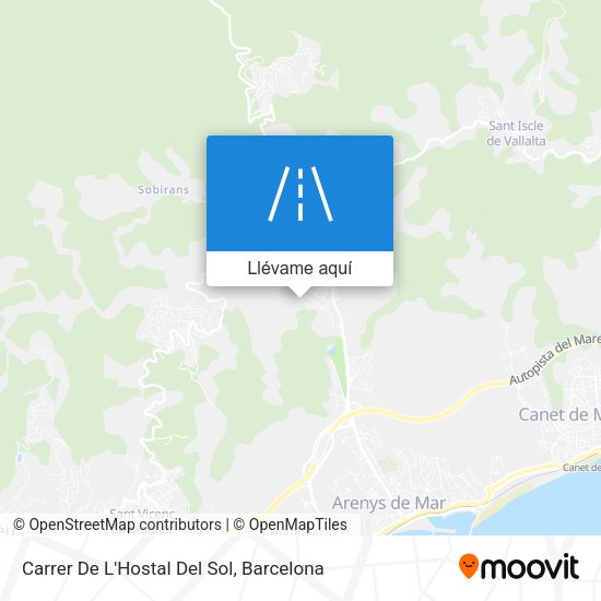 Mapa Carrer De L'Hostal Del Sol