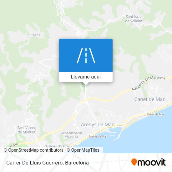 Mapa Carrer De Lluís Guerrero