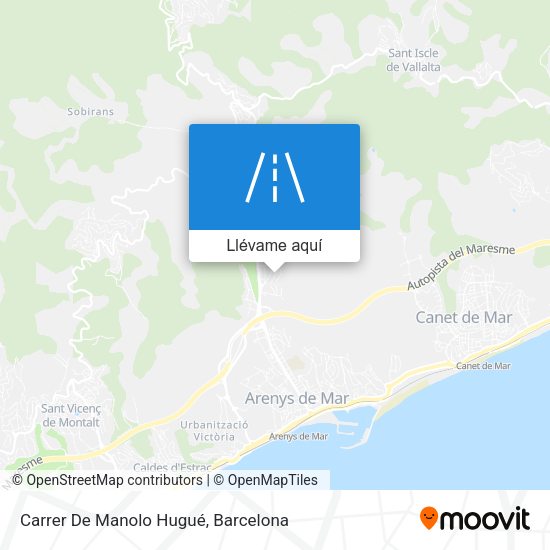 Mapa Carrer De Manolo Hugué