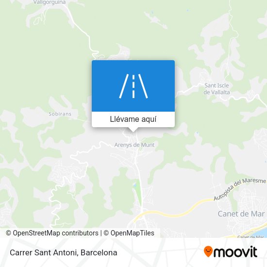 Mapa Carrer Sant Antoni