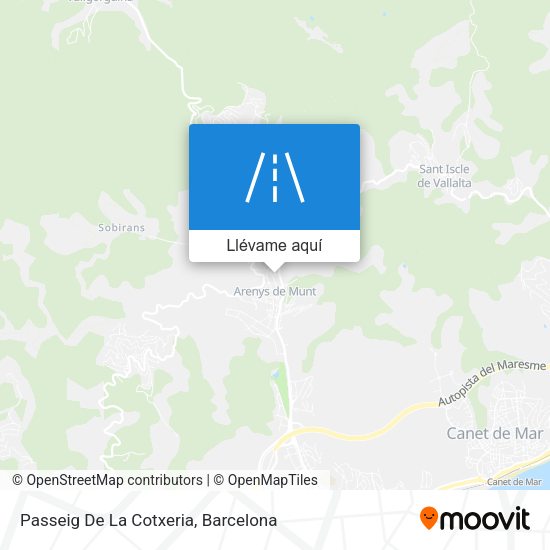 Mapa Passeig De La Cotxeria