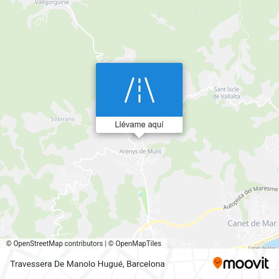Mapa Travessera De Manolo Hugué