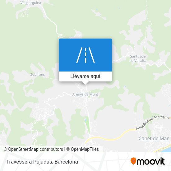 Mapa Travessera Pujadas