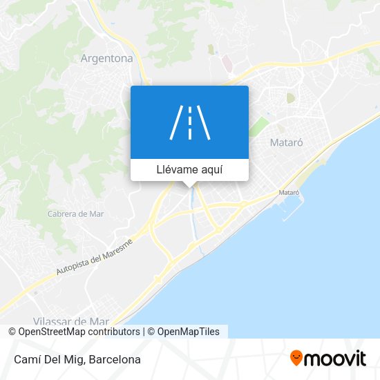Mapa Camí Del Mig