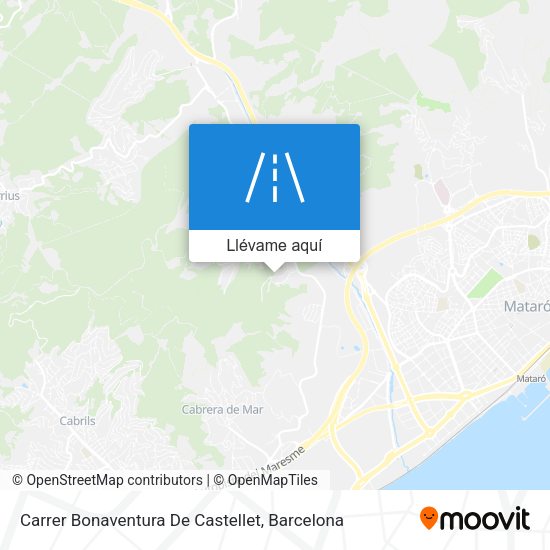 Mapa Carrer Bonaventura De Castellet